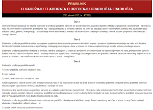 Elaborat o uređenju gradilišta